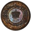 Image 2 : NEW BRUNSWICK: Victoria, 1837-1867, AE cent, 1864, PCGS MS62 BN
