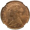 Image 1 : NEWFOUNDLAND: Victoria, AE cent, 1872-H, NGC MS64 + RB