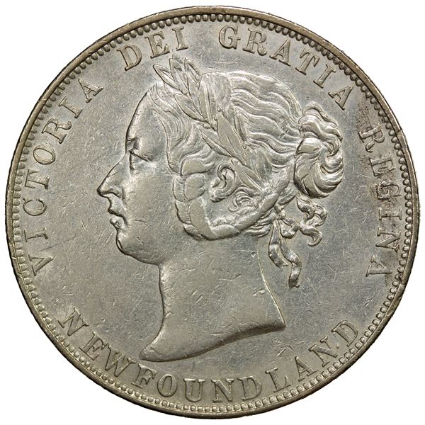 NEWFOUNDLAND: Victoria, AR 50 cents, 1898, EF