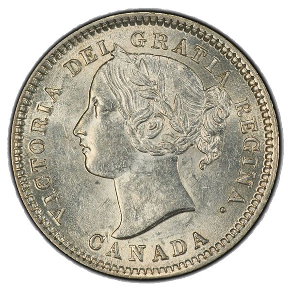 CANADA: Victoria, AR 10 cents, 1880-H, PCGS MS62
