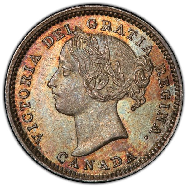 CANADA: Victoria, AR 10 cents, 1893, PCGS MS63