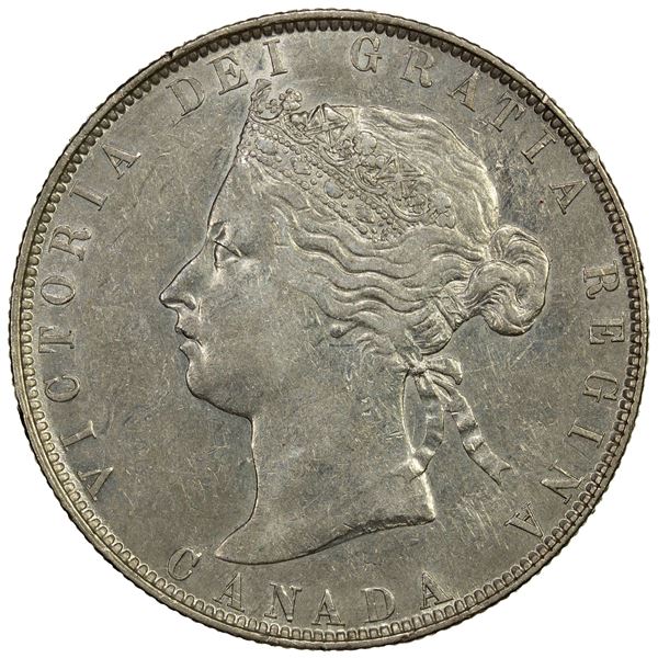 CANADA: Victoria, AR 50 cents, 1870, EF