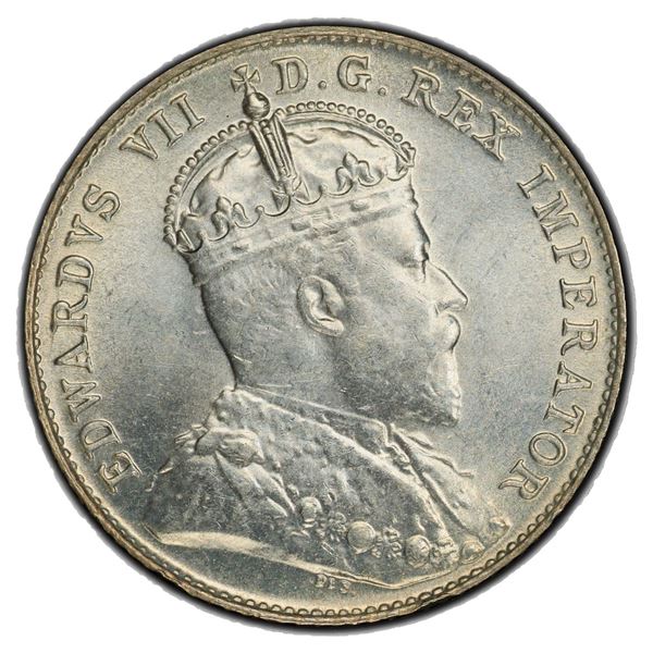 CANADA: Edward VII, 1901-1910, AR 10 cents, 1902, PCGS MS64