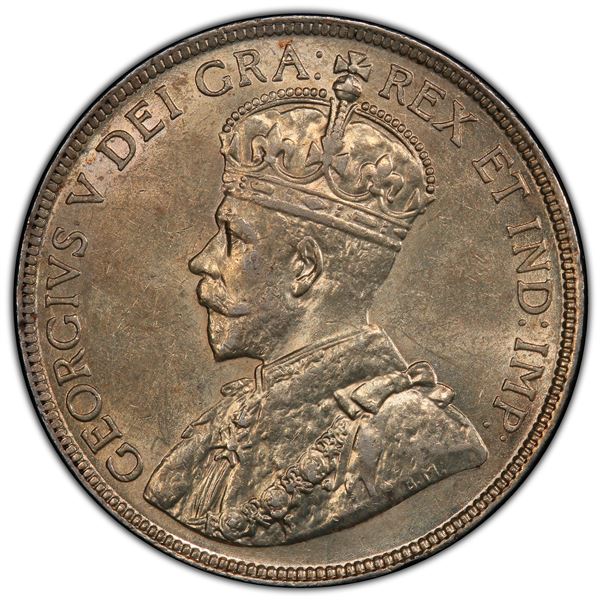CANADA: George V, AR 50 cents, 1919, PCGS MS62