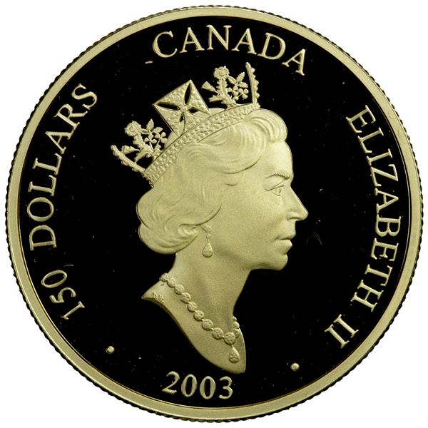 CANADA: Elizabeth II, 1952-, AV 150 dollars, 2003, Gem Proof