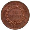 Image 2 : CUBA: Provisional Republic, AE 10 centavos, 1870, PCGS Specimen 64 RB