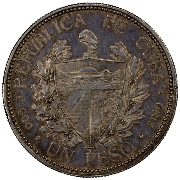 CUBA: AR peso, 1898, EF