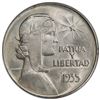 Image 2 : CUBA: Republic, AR peso, 1935, PCGS MS63