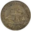 Image 2 : DANISH WEST INDIES: Christian IX, 1863-1906, AR 20 cents, 1878, Choice AU