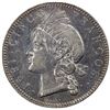 Image 2 : DOMINICAN REPUBLIC: AR 5 francos, 1891-A, Choice AU