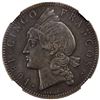 Image 2 : DOMINICAN REPUBLIC: AR 5 francos, 1891-A, NGC AU50