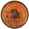 Image 1 : EL SALVADOR: Republic, AE centavo, 1892, PCGS MS64 RB