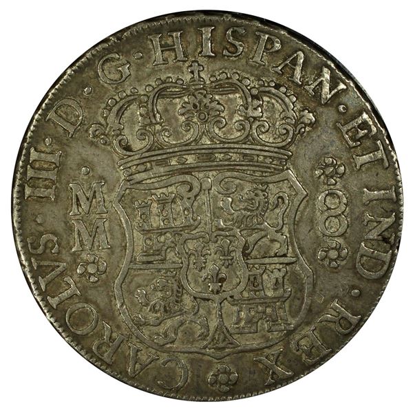 MEXICO: Carlos III, 1759-1788, AR 8 reales, 1761-Mo, PCGS EF40