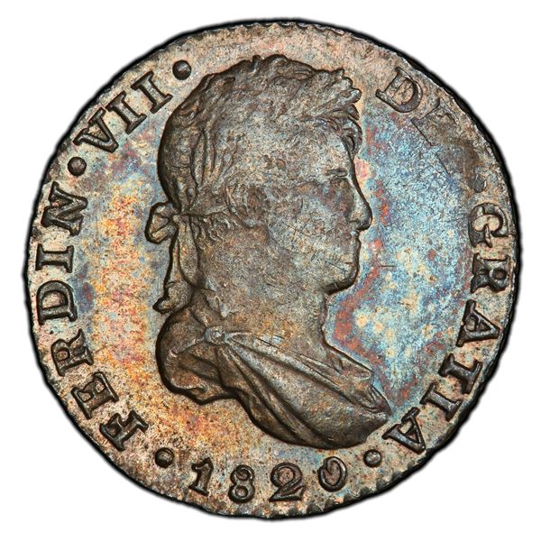 MEXICO: Fernando VII, 1808-1821, AR real, 1820-Mo, PCGS MS61