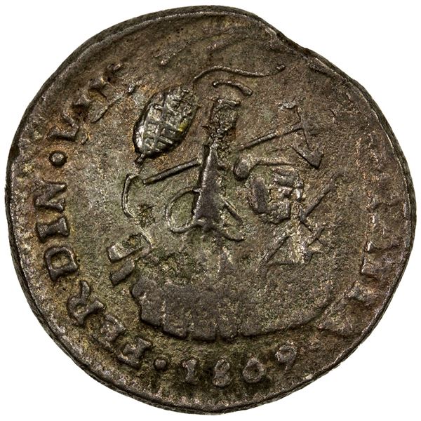 MEXICO: War of Independence, AR real, Chilpanzingo, ND (1813), VF on Good host
