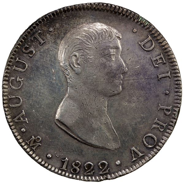 MEXICO: Augustin I Iturbide, 1822-1823, AE 8 reales, 1822, EF