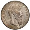 Image 1 : MEXICO: Maximiliano, 1864-1867, AR peso, 1867-Mo, PCGS MS62