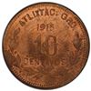 Image 2 : MEXICO: Revolutionary Issue, AE 10 centavos, Atlixtac, Guerrero, 1915, PCGS MS63 RB
