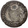 Image 1 : PERU: Republic, AR 4 reales, 1850, NGC MS64
