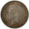 Image 1 : PUERTO RICO: Alfonso XIII, 1886-1931, AR 40 centavos, 1896, EF
