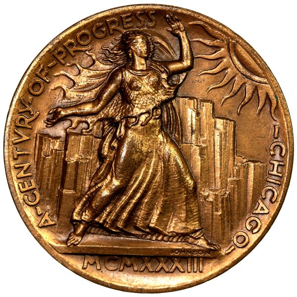 UNITED STATES: AE so-called dollar (16.51g), 1933, Almost UNC to UNC.