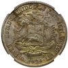 Image 1 : VENEZUELA: Republic, AR 2 bolivares, 1924, NGC AU58