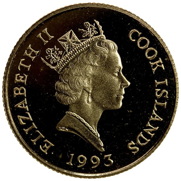 COOK ISLANDS: Elizabeth II, 1952-, AV 50 dollars, 1993, Choice Proof