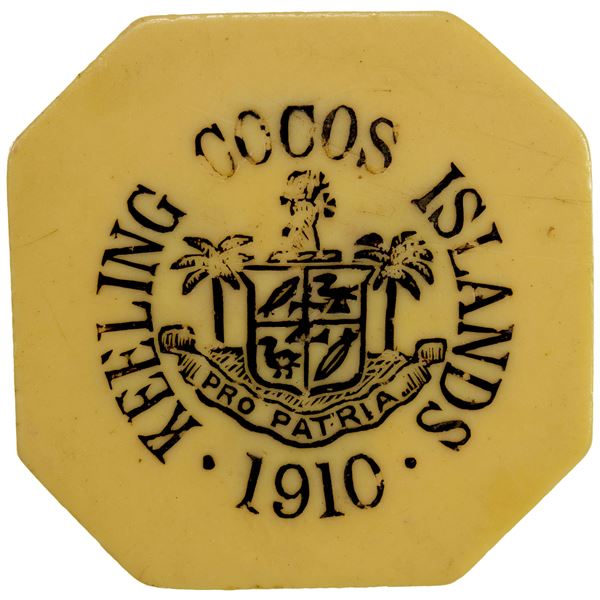 KEELING-COCOS ISLANDS: J. S. Clunies-Ross, 1910-1944, 5 rupees, 1913, EF