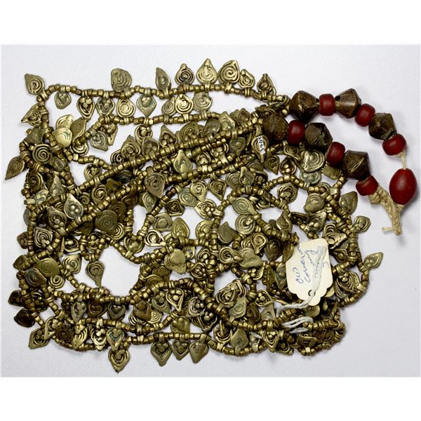 CAMEROUN: brass dowry necklace, VF
