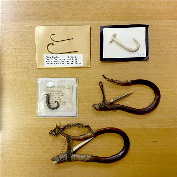 WORLDWIDE: LOT of 6 fish hooks