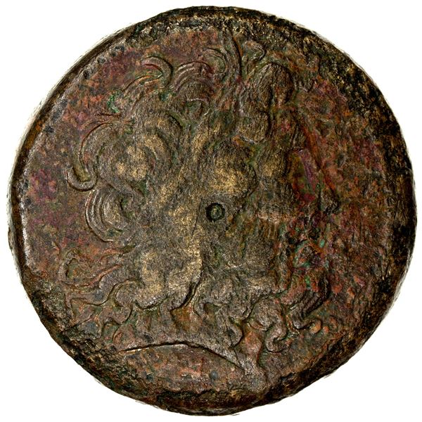 EGYPT (PTOLEMAIC): Ptolemy III Euergetes, 246-222 BC, AE drachm (59.33g), Alexandria, VF