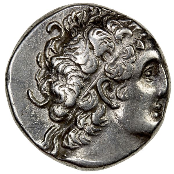 EGYPT (PTOLEMAIC): Cleopatra III & Ptolemy IX, 116-107 BC, AR tetradrachm (13.86g), Alexandria, year