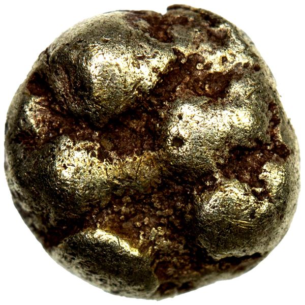 IONIA: Uncertain Mint, EL tetartemorion (1/48th stater) (0.27g), ca. 600-575 BC, VF