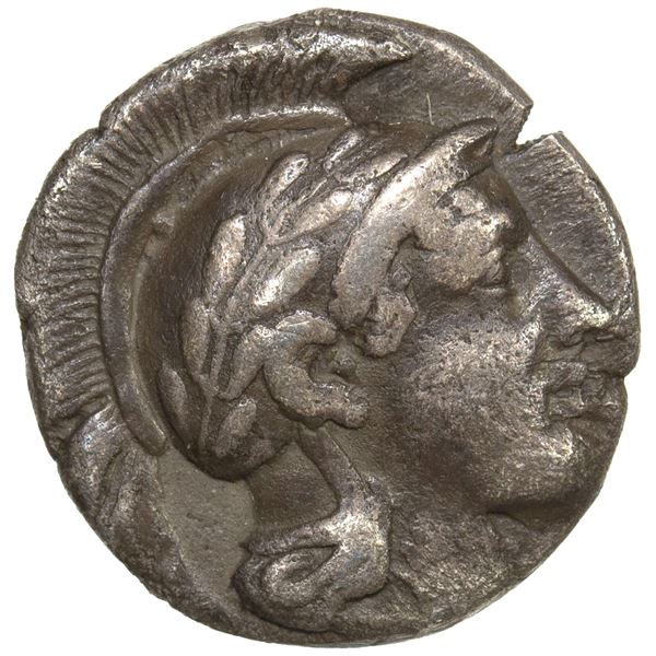 LUCANIA: Sybaris, AR triobol (1.08g), ca. 446-440 BC, VF