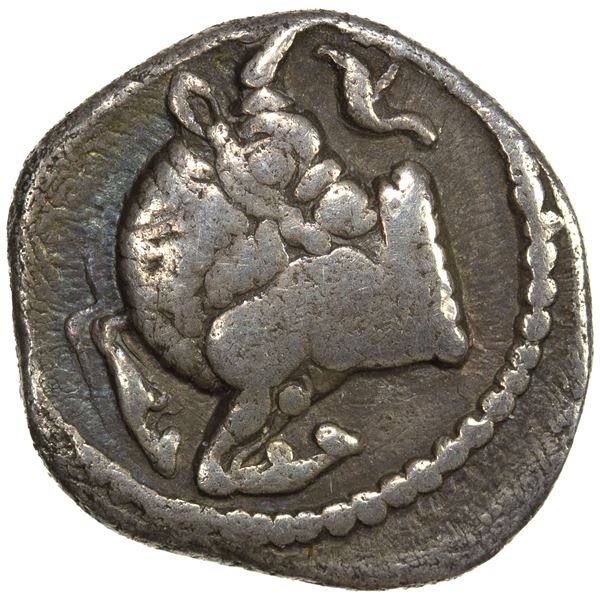 MACEDONIA: Akanthos, AR tetrobol (2.52g), ca. 525-470 BC, F-VF