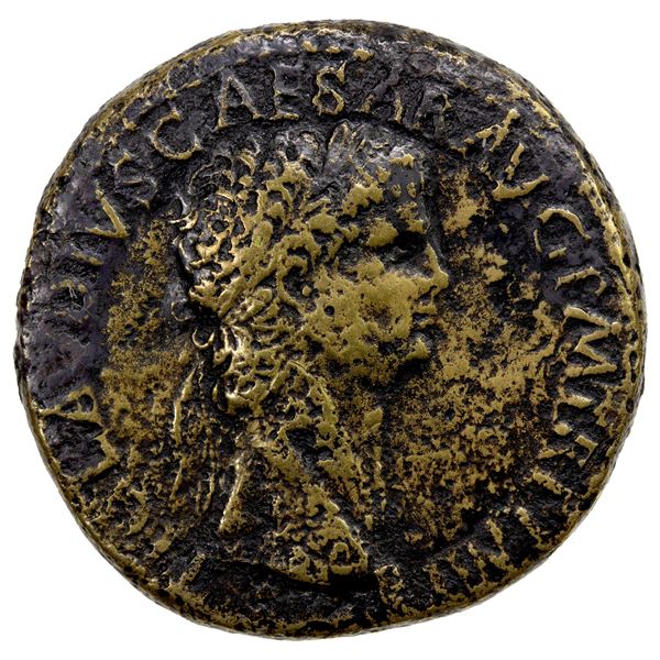 ROMAN EMPIRE: Claudius, 41-55 AD, AE sestertius (26.27g), Rome, 41-50 AD, Fine