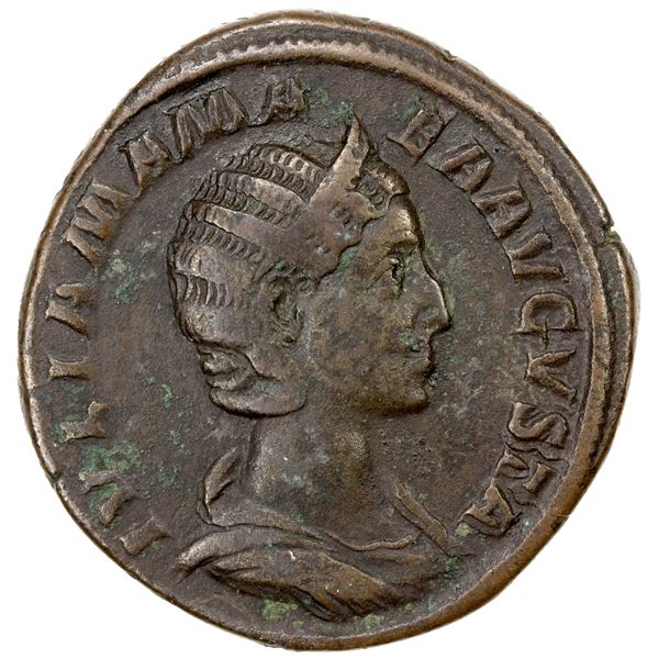 ROMAN EMPIRE: Julia Mamaea, augusta, 222-235 AD, AE sestertius (22.11g), Rome, F-VF