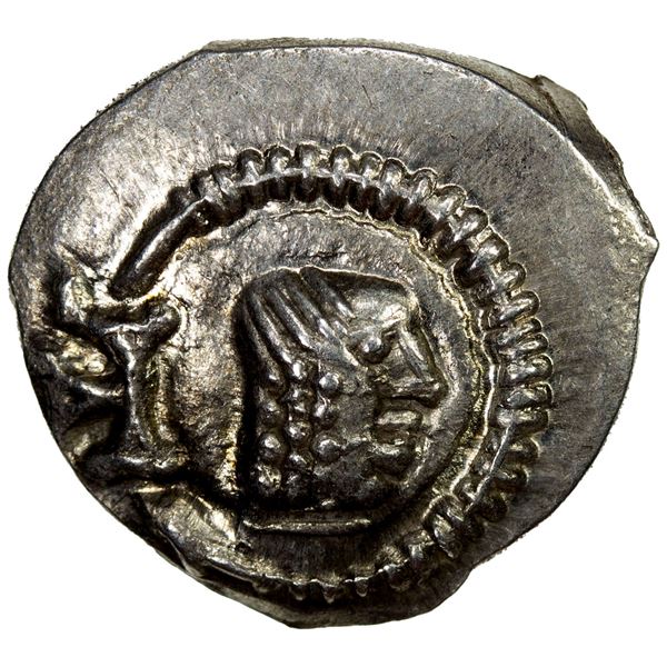 HIMYARITE: Tha'ran Ya'ub, ca. 175-215, AR unit (1.81g), Raydan, choice EF