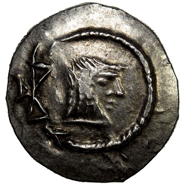 HIMYARITE: Tha'ran Ya'ub, ca. 175-215, AR unit (1.77g), Raydan, choice VF-EF