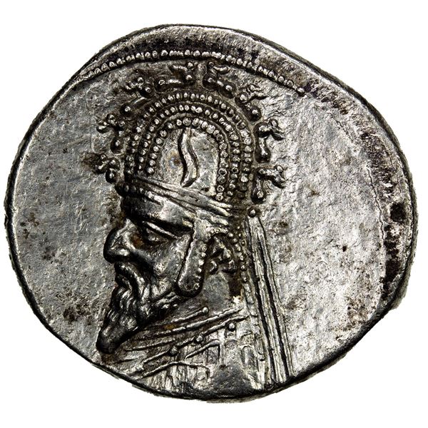 PARTHIAN KINGDOM: Gotarzes I, c. 90-80 BC, AR drachm (4.06g), bold VF