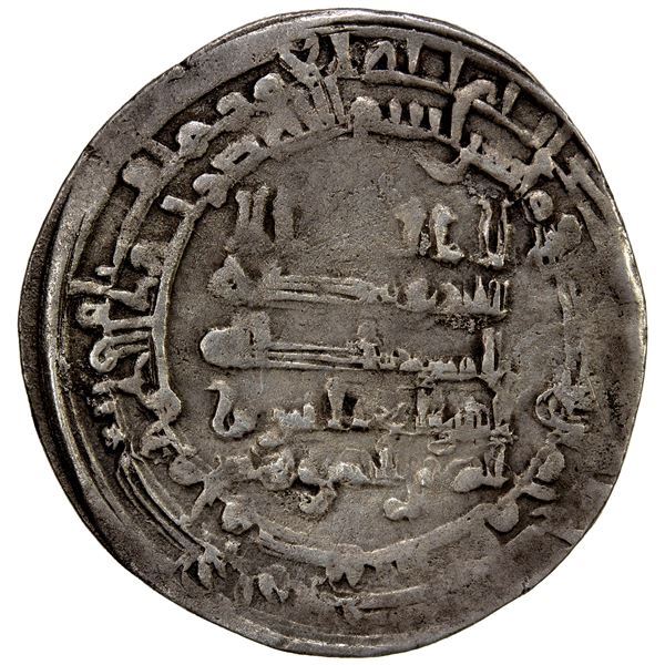 ABBASID: al-Muqtadir, 908-932, AR dirham (2.60g), Misr, AH298, Fine