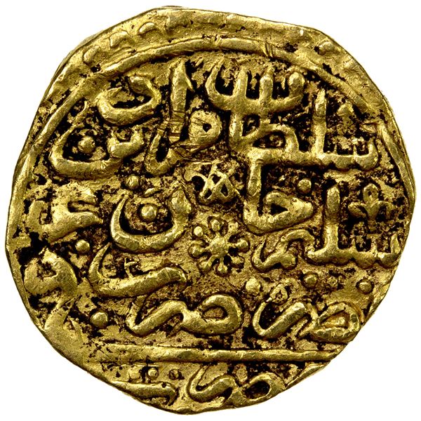 OTTOMAN EMPIRE: Murad III, 1574-1595, AV sultani (3.30g), Misr, AH(982), F-VF