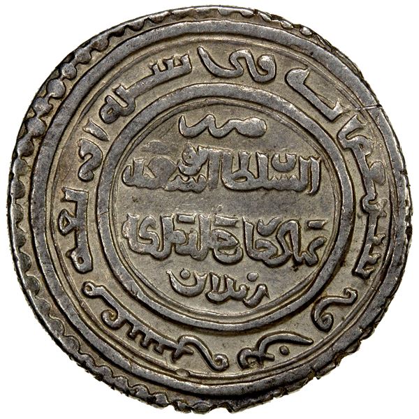 ILKHAN: Abu Sa'id, 1316-1335, AR 2 dirhams (3.58g), Zaydan, AH724, VF-EF