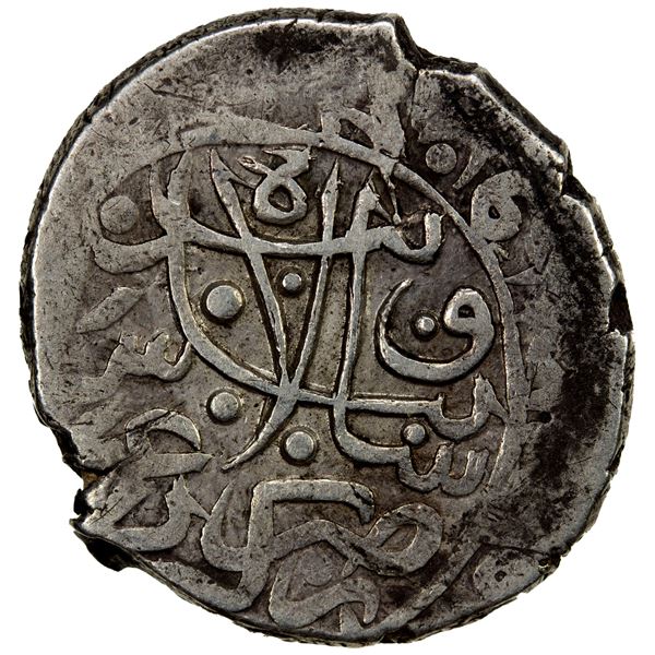 SAFAVID: 'Abbas I, 1588-1629, AR abbasi (7.63g), Zegam, ND, VF