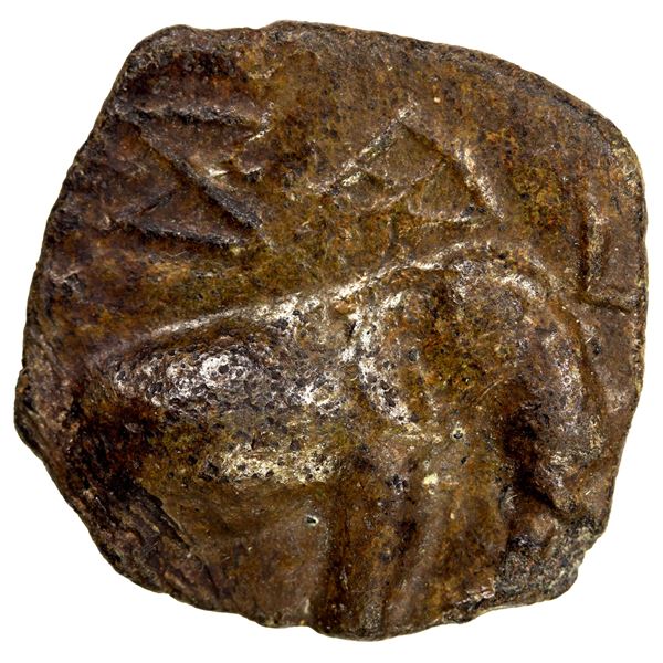 CHERA: Anonymous, ca. 2nd century BC, AE squarish unit (5.14g), EF