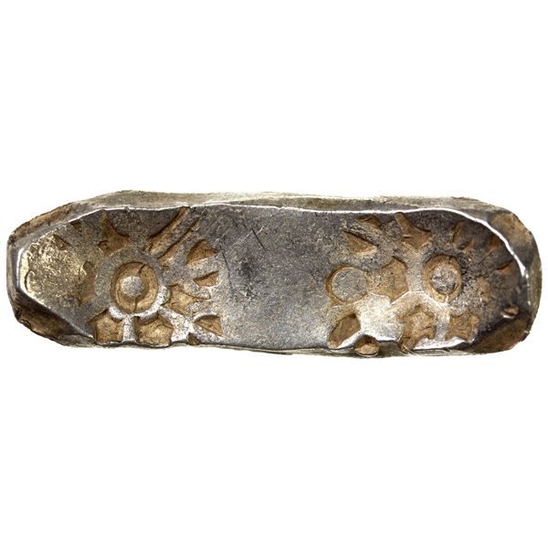 GANDHARA: Punchmarked, ca. 5th/4th century BC, AR shatamana (11.39g), VF-EF