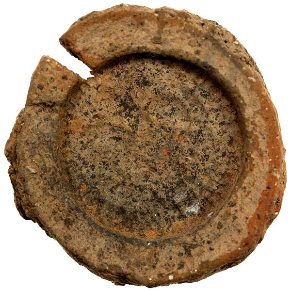 INDO-SCYTHIAN: temp. Azes, late 1st century BC or slightly later, clay mold (8.37g), F-VF