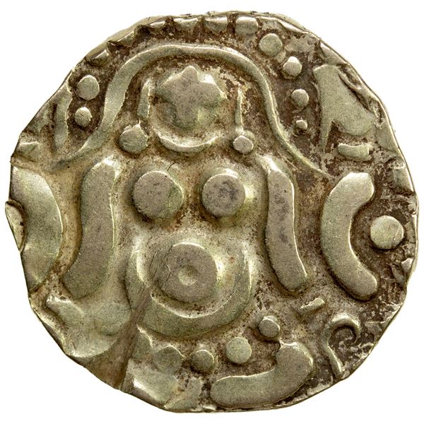 GAHADAVALAS OF KANAUJ: Govinda Chandra, ca. 1114-1154, AV 4½ masha (3.94g), strong VF