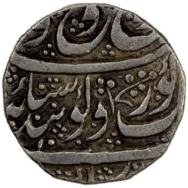SIKH EMPIRE: AR rupee (10.94g), Kashmir, VS1878, VF
