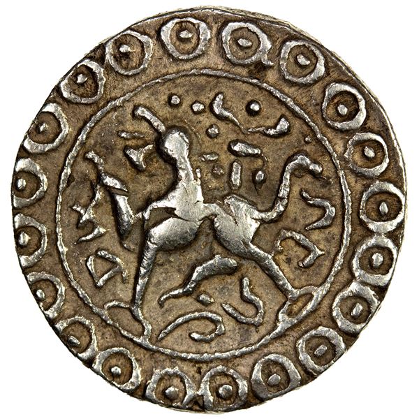 TRIPURA: Dharma Manikya, 1714 & 1728-1739, AR tanka (10.66g), SE1636 (1714), VF-EF